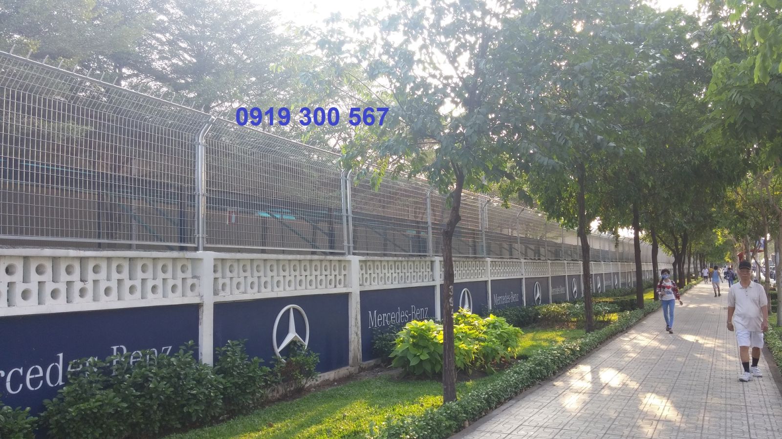hàng rào khung mạ kẽm